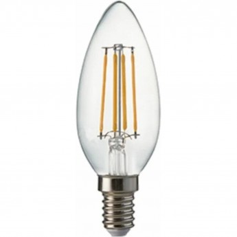 Филаментная лампа ECOLA CANDLE LED PREMIUM N4QD60ELC 6,0W 220V E14 6000K 360° Филаментная лампа ECOLA CANDLE LED PREMIUM N4QD60ELC 6,0W 220V E14 6000K 360°