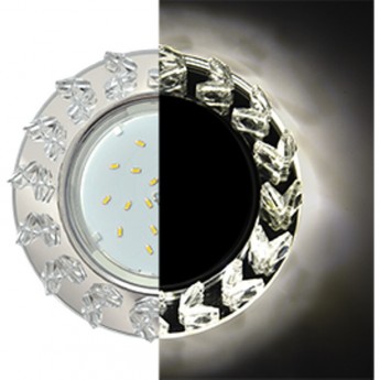 Встраиваемый светильник ECOLA GX53 H4 LD5361 GLASS SE53RNEFB прозрачный, хром Встраиваемый светильник ECOLA GX53 H4 LD5361 GLASS SE53RNEFB прозрачный, хром